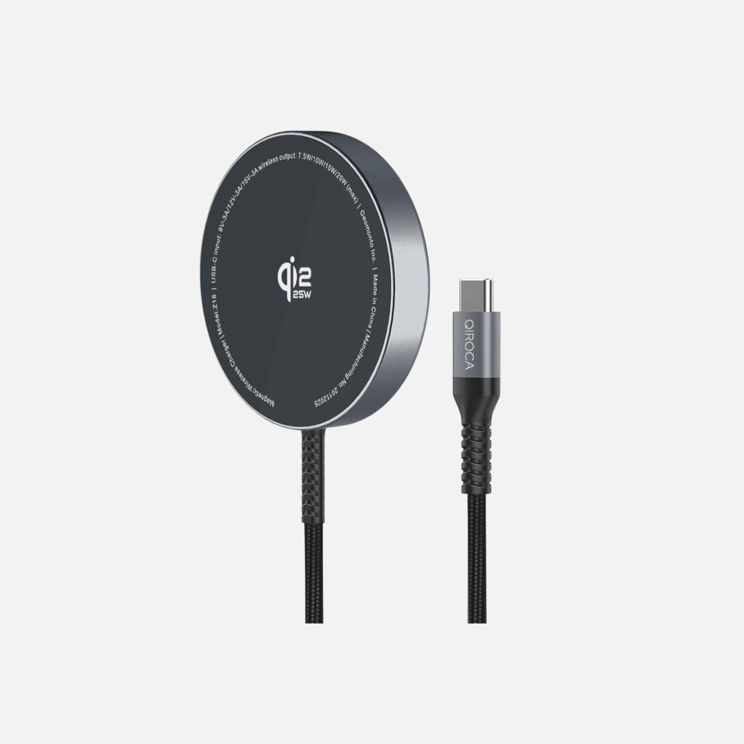 QIROCA ワイヤレス充電器 Qi2 25Wマグネット式