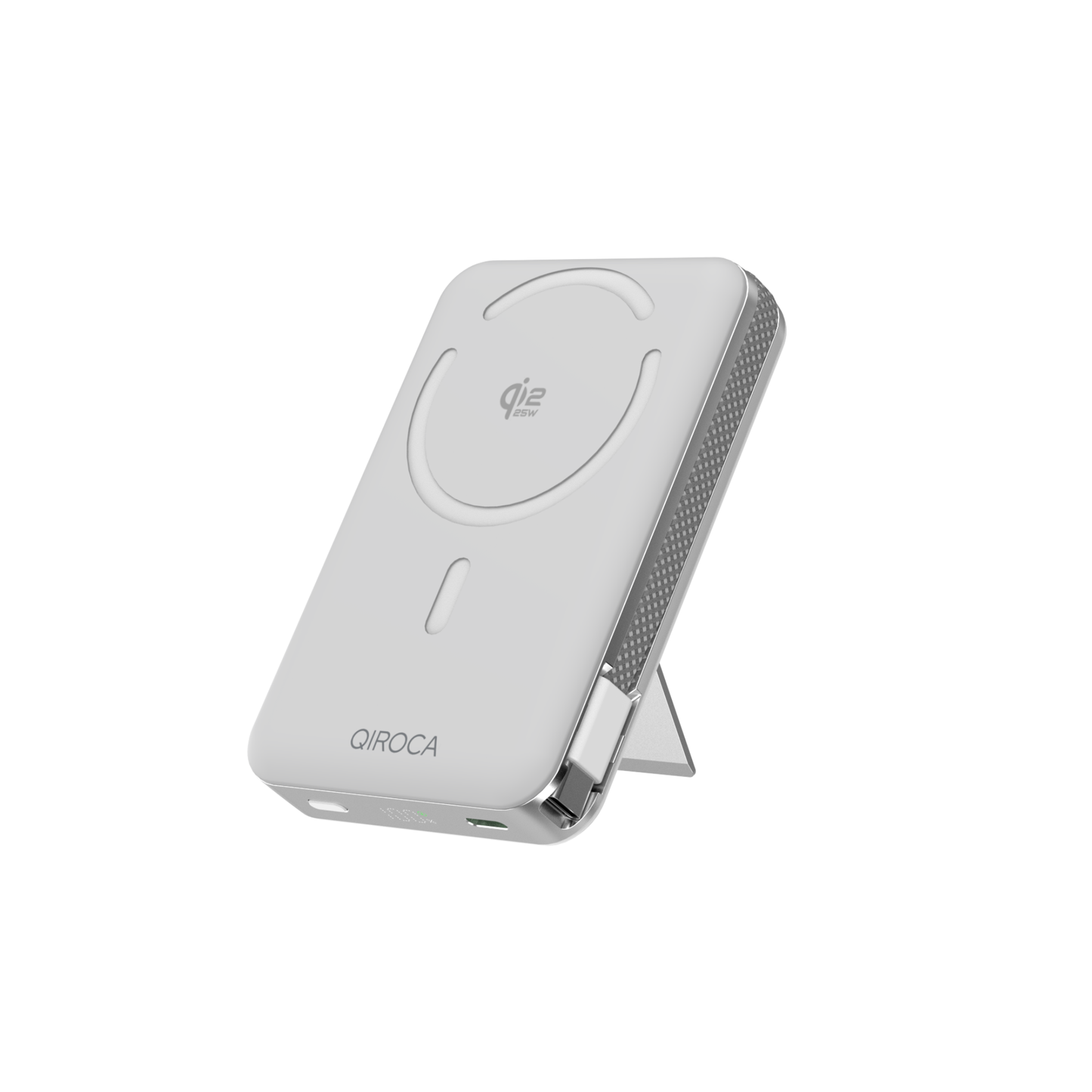 QIROCA モバイルバッテリー 10000mAh 準固体 Qi2 25Wワイヤレス充電対応