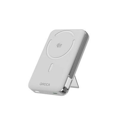 QIROCA モバイルバッテリー 10000mAh 準固体 Qi2 25Wワイヤレス充電対応