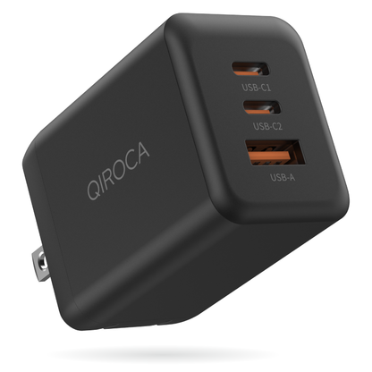 QIROCA AC充電器 65W PD急速充電対応 3ポート