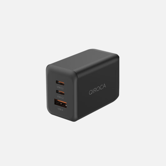 QIROCA AC充電器 65W PD急速充電対応 3ポート