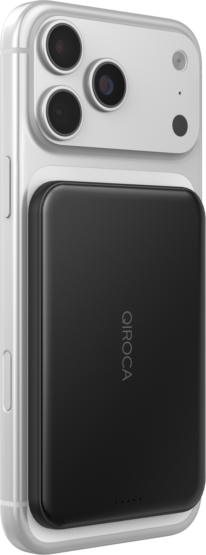 QIROCA モバイルバッテリー 5000mAh 準固体 Qi2 25Wワイヤレス充電対応