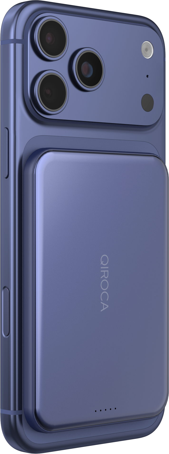 QIROCA モバイルバッテリー 5000mAh 準固体 Qi2 25Wワイヤレス充電対応