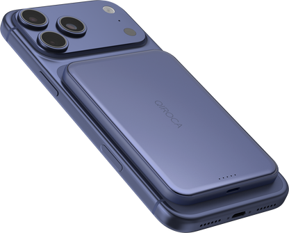 QIROCA モバイルバッテリー 5000mAh 準固体 Qi2 25Wワイヤレス充電対応