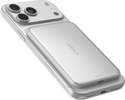 QIROCA モバイルバッテリー 5000mAh 準固体 Qi2 25Wワイヤレス充電対応